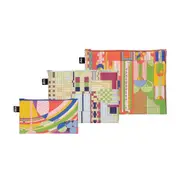 LOQI Frank Lloyd Wright Recycled Zip Pockets 3pcs Set