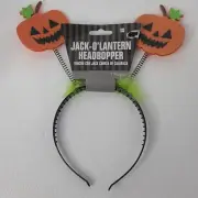 JACK-O'LANTERN HEADBOPPER Headband Halloween Party Costume Accessory NEW