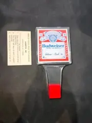 Budweiser King Of Beers Bud Tap Acrylic Brewery Collectible - NEW