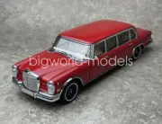 CMC 1/18 Benz 600 Pullman W100 Diecast MODEL Car Red Extended version gift