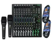 Mackie ProFX12v3 12-Channel Mixer with Built-in Effects and USB +2 Mackie EM-89D