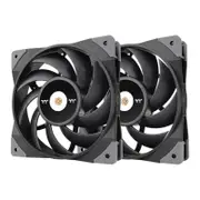 Thermaltake ToughFan 12 High Static Pressure 120mm Radiator Fan (2-Pack) [CL-F082-PL12BL-A]