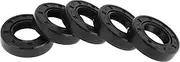 X AUTOHAUX Universal Oil Seal TC Double Lip W Steel Spring Seal Ring Rotary Shaft Seal 15x28x7mm High Pressure NBR Rubber Black 5 Pcs