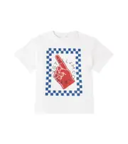 [Stella McCartney Kids] Stella McCartney Kids Logo printed cotton jersey T-shirt Y 4 multicoloured