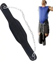 Weight Lifting Belt, Weight Belt - Squat Strap with Steel Chain - Heavy Duty Strength Training Accessories for Pull-Up Bodybuilding