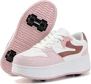 Roller Skate Shoes for Kids Boys Girls Sneakers with Detachable Wheels Sport Shoe