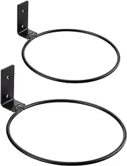 RESOYE Flower Plant Pot Holder Ring, 2Pcs 8Inch Black Wall Planter Hook Hanging Stand Mounted Hangers Collapsible Bracket for Balcony Home Garden Yard Indoor Outdoor (210510XA01-3P-10455-1747347991)