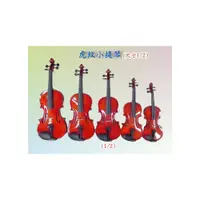 在飛比找i郵購優惠-[網音樂城] 虎紋 小提琴 楓木 1/2 (贈 琴盒 肩墊 