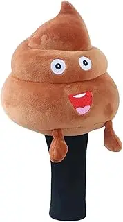 Riismen Brown Chubby Anti-Scratch Plush Club Headcover, Fun Anti-Collision Protection Cover for Kids' Driver
