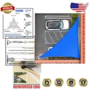 Durable 18' x 22' Blue Right Triangle Shade Sail - 3- Included