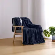 Dreamaker Coral Fleece Heated Throw Midnight Blue 130x160cm