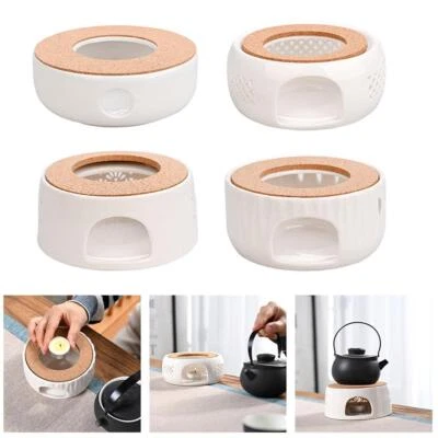 Ceramic Teapot Warmer, Teapot Warmer with Rubber for Glass Teapots,