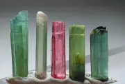 Amazing Perfect Terminated Multi Colour Tourmaline Crystals