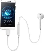OKUMEYR 2pcs USB C to Audio Adapter Type C to Aux Female Earphone Cable Converter Reversible Design White