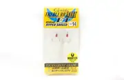 Gamakatsu 67889 Treble Hook RB MH FT Feather Hyper Shield Size 14 (3769)