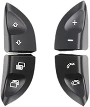 MagiDeal Steering Wheel Control Switch Button Kit Replacement 2208210679 Easy to Install Premium Vehicle Repair Part for Cl-Class, Black