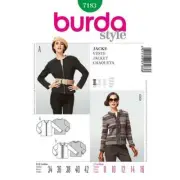 Burda Sewing Pattern 7183 Misses Ladies Jacket Size 8-16 UC New