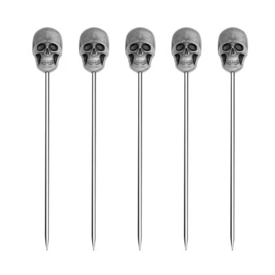 Cocktail Picks Stick Cocktail Toothpicks Stainless Steel Martini Olive Picks ...