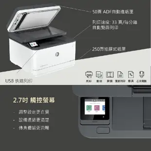 HP 惠普 LaserJet Pro MFP 3103fdn 黑白雷射雙面傳真事務機《黑白多功能印表機》