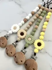 Dummy Clip - Pacifier Chain - Newborn Gift Soother Holder - Binky Band - Shower