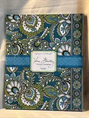 New Set of 4 Vera Bradley Pocket Folders Peacock Paisley Take Note Collection