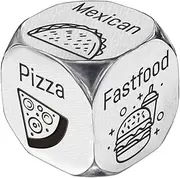 UNICRAFTALE Date Night Dice Food Dice Decider Different Cuisines Anniversary Wedding Gifts for Him Her Valentines Gifts for Wife Husband Friend Birthday Couple Gifts