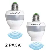 LED CFL Bulb Lamp Sockets of Motion Activated Radar Sensor Dusk to Dawn (2-Pack)