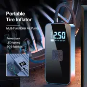 Cordless Car Tire Inflator Air Compressor Pump with LED USB Output 12V 150 PSI
