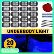20X Blue 36LED Rock Light Waterproof Underglow Underbody Light Lamp Universal K