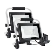White-60W-2PACK Portable 6600LM Led Work Light with 10-Foot Cord and Stand, W...