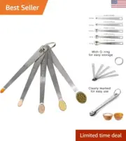 Mini Measuring Spoons Set with Convenient Storage Ring - Kitchen Essentials