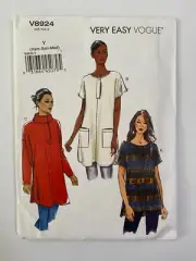 Vogue Sewing Pattern V8924 - Misses Tunic XS-ML - Uncut