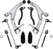 Front Lower Control Arm Ball Joint Stabilizer Bar Link Suspension 10pcs Kit Compatible For Honda Pilot 2009-2015