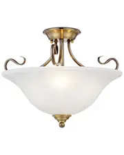 Livex Coronado 3-Light Antique Brass Ceiling Mount