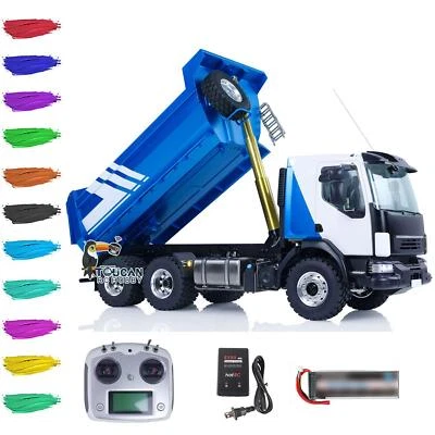 6x6 LESU Metal 1/14 Hydraulic RC Dumper Truck RTR Radio Control Tipper Car Model