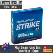 8 Strand Braided Fishing Line 8lb 10 15 20 30 40 50lb 65lb 80lb 150m 300m