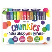 24pc Ooly Chunkies Art/Craft Quick Drying Colour Paint Sticks 3y+ Kids/Children