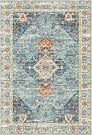Vintage Hallway Runner Rug,Cashmere Rug Runner for Stairs,Persian Style Washable Non-Fading Long Carpet,for Hotel Hall Corridor Carpet Runner(100x100cm) (Color : Style 1, Size : 100x200cm)