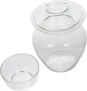 [PRETYZOOM] 1Pc Large Capacity Sealed Glass Pickle Vegetable Storage Jar Practical Transparent Design for Kitchen and Sturdy Airtight Food Storage Container