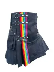 New Rainbow Kilt Hybrid Utility Cotton Kilt for Gay and Men