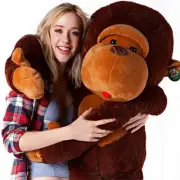 Giant Huge Large Big Stuffed Animal Soft Plush Brown Monkey Doll Plush Toy