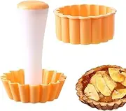 Pastry Dough Tamper Kit - Round Tart Shell Molds, Press Tool Set, Cupcake Muffin Baking Tool, Creative Cake Cup Presser for Cookies Pies