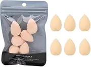 6pcs/Set Mini Makeup Sponge Water Drop Shaped BB CC Cream Cosmetic Puff Wet and Dry Powder Concealer Beauty Make Puff Up Tools