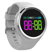 Color Touch Screen Heart Rate Blood Pressure Monitor Waterproof Sports Wristband SILVERGRAY COLOR