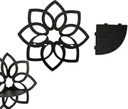 Wall Floating Shelves | Flower Shaped Wooden Corner Shelf,Cute Storage Shelf, Multipurpose Corner Shelf for Bedroom, Children's Room