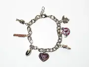 33974 MANLY SEA EAGLES NRL TEAM CHARM BRACELET CHARMS CHAIN JEWELLERY