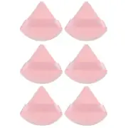 6 Pcs Loose Powder Puff Face Soft Triangle Puff Blender Beauty Makeup Tool Pink