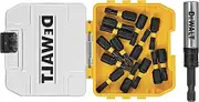DEWALT FlexTorq Impact Driver Bit Set, Torx, 1/4-Inch x 1-Inch, 15-Piece (DWA3HLD1TX25-15)