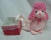 RUSS Wrapped in Love MINI PINK POODLE DOG IN BOX 4" Plush STUFFED ANIMAL NEW