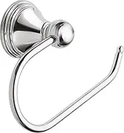 Moen Preston Collection Chrome Single Post Toilet Paper Holder, Wall Mounted Hanging Toilet Tissue Holder, DN8408CH